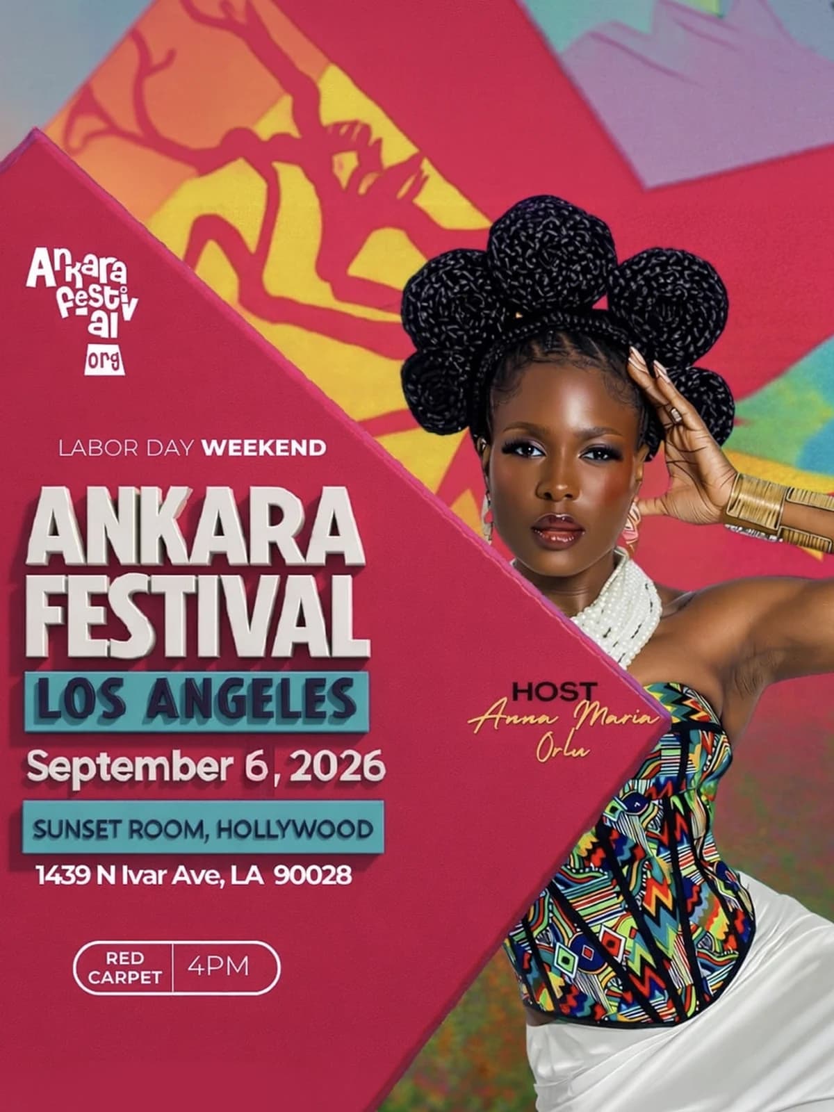 Host Anna Maria Orlu — September 6, 2026, Sunset Room Hollywood
